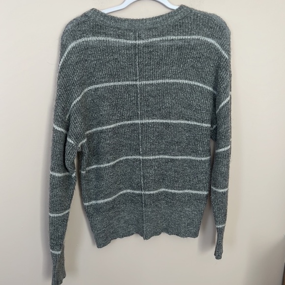 Gentle Fawn l Striped Gray Long Sleeve Sweater - Picture 3 of 4